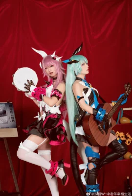 Honkai Impact 3 Rosalia: @云的W-Middle-aged and Elder happy life, Lilia: @流一_ Meow Meow Meow Meow Meow (9 ภาพ)