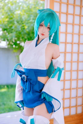 คอสเพลย์ความงาม Hinako Mizugami Saya ธีมเซ็กซี่ชุดญี่ปุ่นเผยให้เห็นชุดชั้นในสีขาวและถุงน่องสีขาวเผยให้เห็นร่างกายที่เร่าร้อนภาพถ่าย 85P