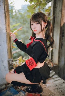 เครือข่าย Beauty Hua Ling South ซีกโลก สาวร้าย ธีมกลางแจ้งเซ็กซี่สีดำ สาวร้าย เครื่องแบบ Lou พร้อมชุดชั้นในสีขาวพร้อมถุงน่องสีดำแสดงภาพล่อลวงที่สวยงามรูปถ่าย 126p