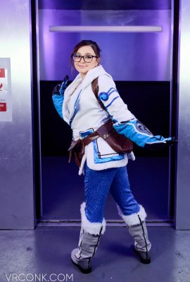 (vrconk) leana lovings as mei (overwatch)