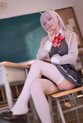 Blogger Anime Shui Miao Aqua Aqua Ally’s Sexy สาวร้าย ชุดชั้นในชุดชั้นในสีขาวพร้อมถุงน่องสีขาวเพื่อแสดงภาพที่น่าดึงดูดใจของเธอ 91p