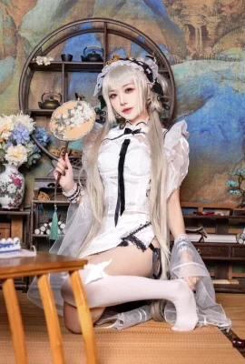 Yuanshaxi Meow Meow Meow Meow Azure เส้นทางที่ยอดเยี่ยมแฟน ๆ Cheongsam