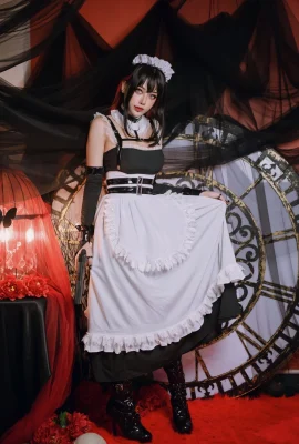 สาวเซ็กซี่ญี่ปุ่น Byoru-Zzenith ธีมชุดแม่บ้านเซ็กซี่เปิดชุดชั้นในเซ็กซี่สีดำพร้อมถุงน่องผ้าไหมสีดำเพื่ออวดรูปอวบอ้วนและการล่อลวงของเธอ …