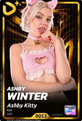 [ Istripper ] 03 พฤษภาคม 2025 – Ashby Winter – Dolz Series – Season 6 – Ashby Kitty – Card G0053 [ 50P ]