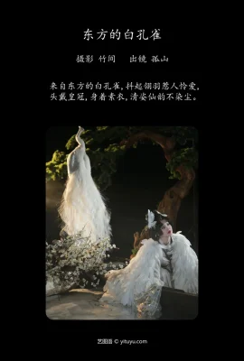 นกยูงสีขาวในภาคตะวันออกพบกับภูเขาที่โดดเดี่ยว